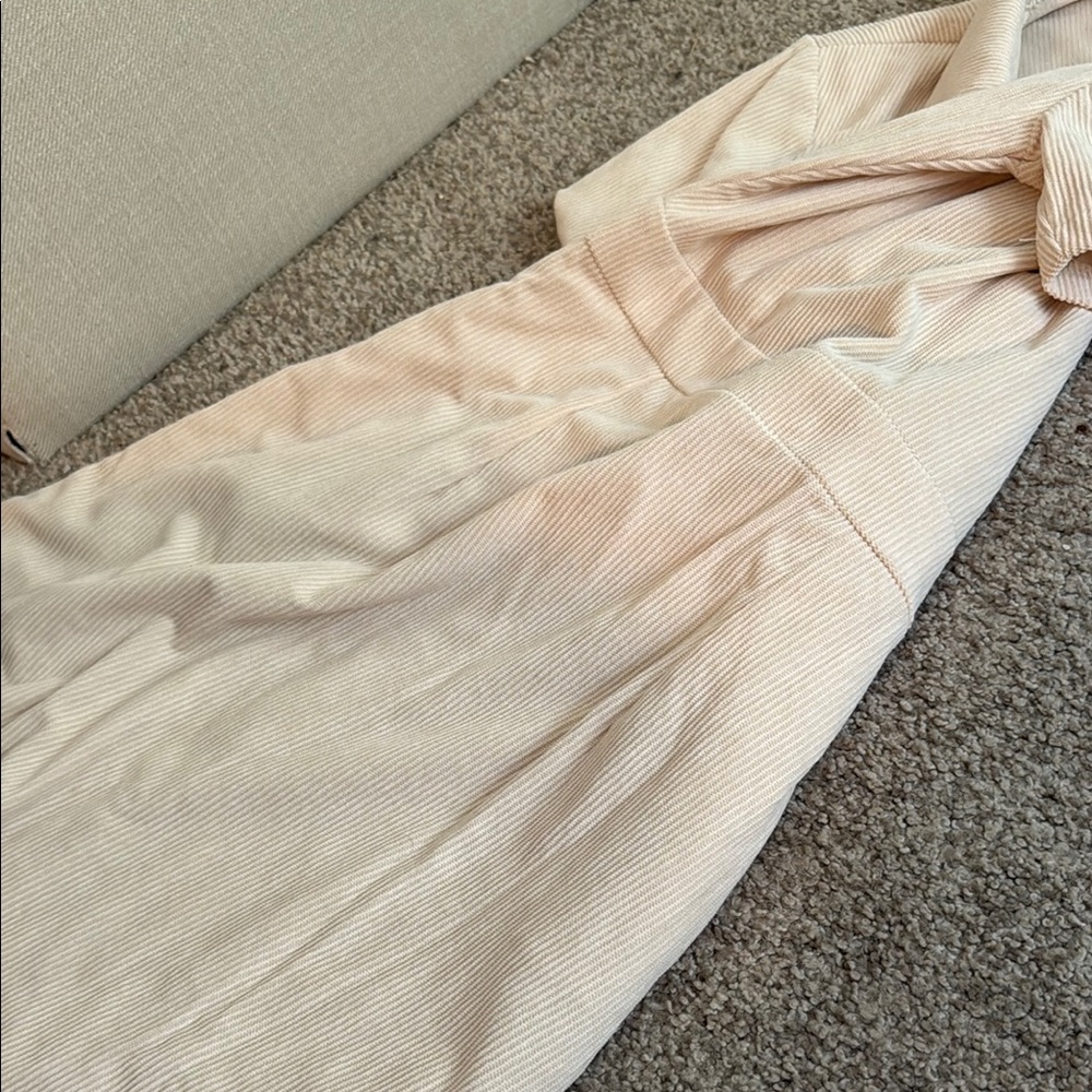 Lulu's Cream A-Line Mini Dress with Notched Collar - Picture 5 of 5